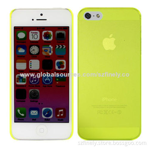 Ultra-thin PC Cases for iPhone 5/5S with 0.5mm Thickness, Various Colors Available